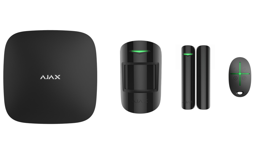 Комплект беспроводной смарт-сигнализации Ajax StarterKit black
