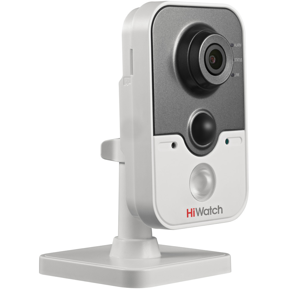 Компактная HD-TVI камера 2Мп HiWatch DS-T204 со звуком и ИК-подсветкой для дома и офиса