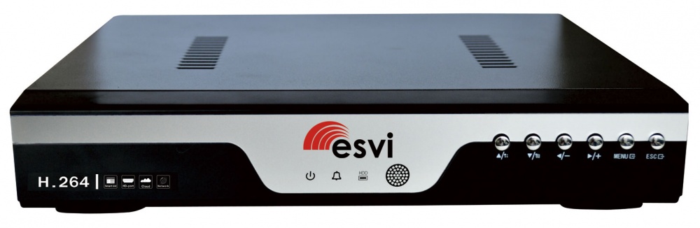EVD-6108GLR-1 | гибридный 5 в 1 видеорегистратор, 8 каналов 4Мп*8к/с ESVI