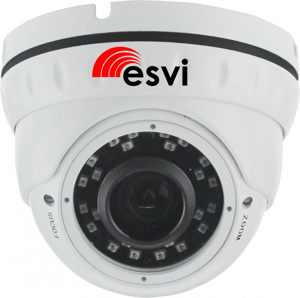 IP видеокамера ESVI EVC-DNT-S20-P/A/C, f=2.8-12мм, 2.0Мп, POE, микро SD, аудио вход